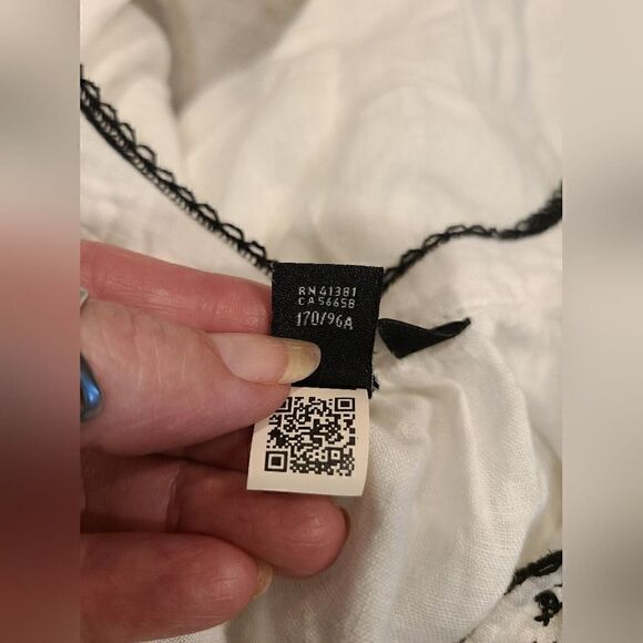 Lauren Ralph Lauren Embroidered Beaded Linen Blouse, Boho Cottagecore | PL - Picture 10 of 14